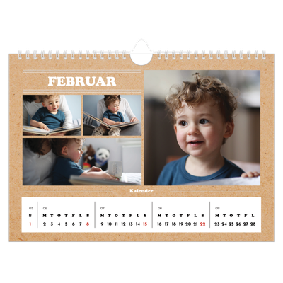 Fotokalender A4 — Magasinstil [Februar]