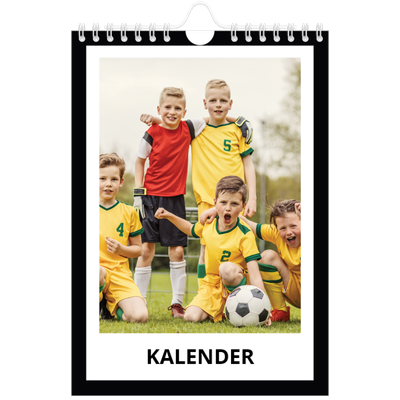 A5 Foto Kalender — Sort baggrund [kalender forside]