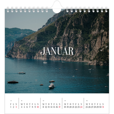 Årskalender kvadratisk — Endeløs flugt [Januar]