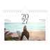 A5 Foto Kalender — Surfing i solnedgangen [kalender forside]