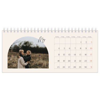 Bordkalendere — Buet billederamme [kalender forside]