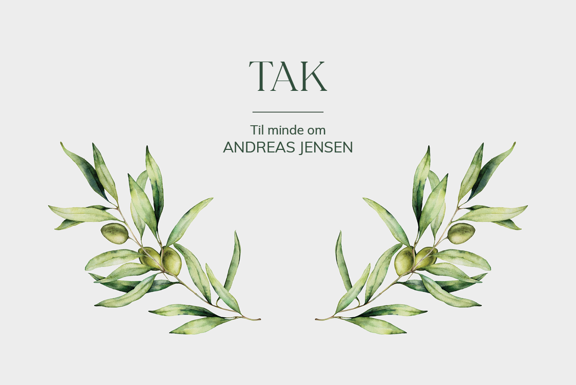 Takkekort — Fredfuldt tak