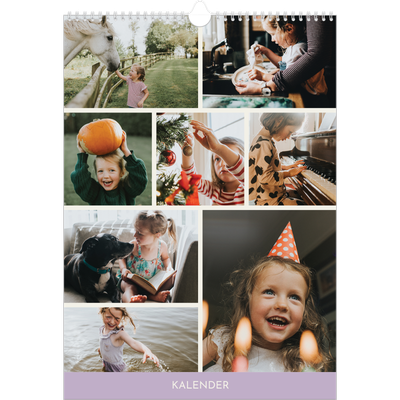 Årskalender A3 — Pastel kapitler [kalender forside]
