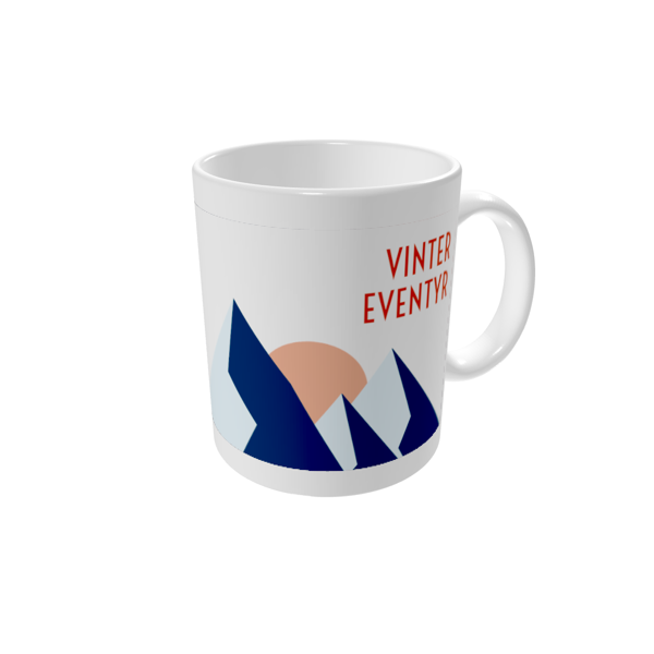 Krus med billede — Vinter eventyr