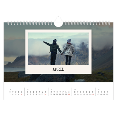 Fotokalender A4 — Portrætudgaven [April]
