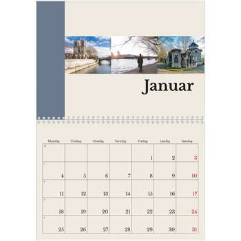 Fotokalender A4 dobbelt — Verdens seværdigheder
