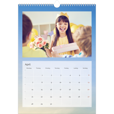 Årskalender A3 — Skyer [April]