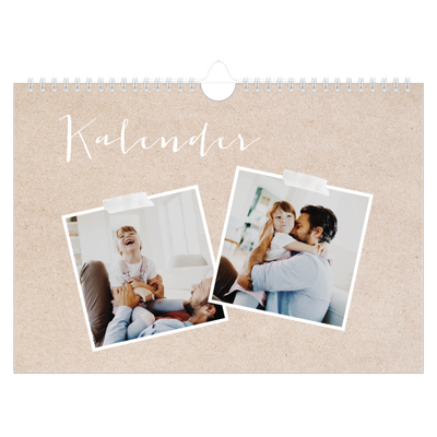Fotokalender A4 — Scrapbogs kalender [kalender forside]
