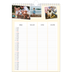 A4 Familiekalender — Moderne familiekalender - Familie på 3 [kalender forside]
