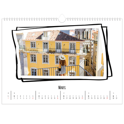A3 Foto Kalender — Albums øjeblik [Marts]