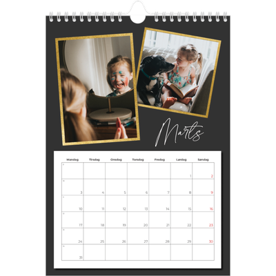 Fotokalender A4 (20 x 30 cm) — Gode minder [Marts]