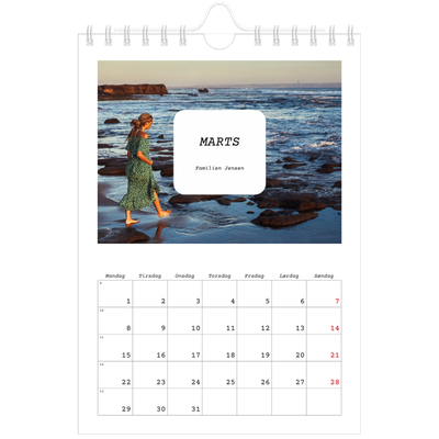A5 Foto Kalender — Den fulle historie [Marts]