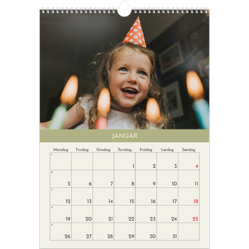 A3 Foto Kalender — Pastel kapitler