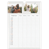 Familiekalender A3  — Naturlig familiekalender - Familie på 5 [Februar]