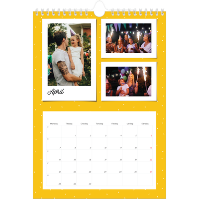 Fotokalender A4 (20 x 30 cm) — Farverige minder [April]