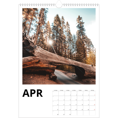 Årskalender A3 — White space [April]