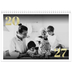 Fotokalender A4 dobbelt (30 x 40 cm) — Store tal i glitter [kalender forside]