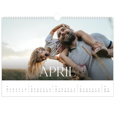 A3 Foto Kalender — Tolv store måneder [April]