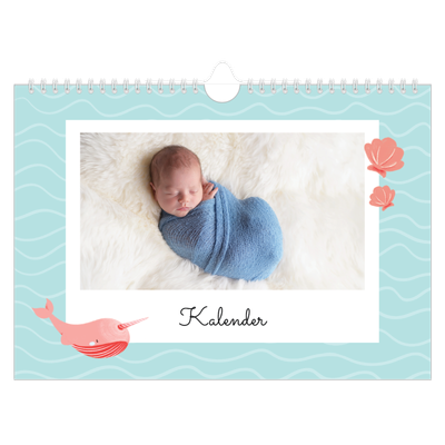 Fotokalender A4 — Søde dyr [kalender forside]