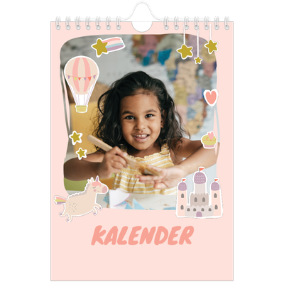 A5 Foto Kalender — Regnbue enhjørning [kalender forside]