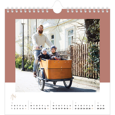 Årskalender kvadratisk — Jordiske rammer [April]