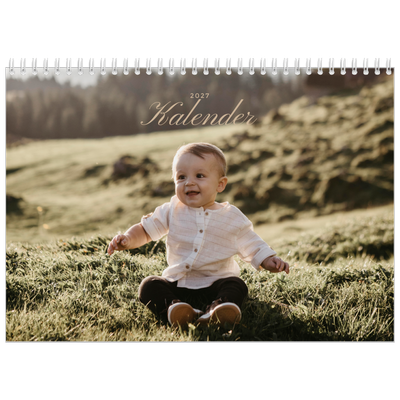 Fotokalender A4 dobbelt (30 x 40 cm) — Fotolister [kalender forside]