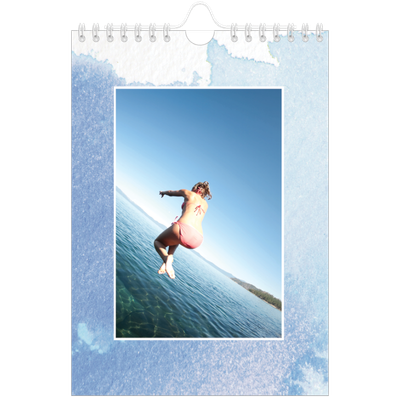A5 Foto Kalender — Akvarel baggrunde [kalender forside]