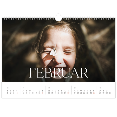 A3 Foto Kalender — Tolv store måneder [Februar]