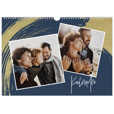 A3 Foto Kalender — Gylne penselstrøk [kalender forside]
