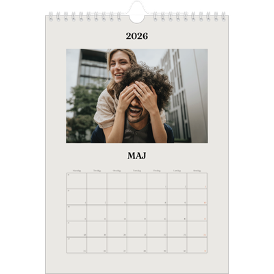 Fotokalender A4 (20 x 30 cm) — Simpelt og moderne [kalender forside]