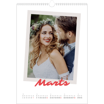 Årskalender A3 — Signeret tryk [Marts]