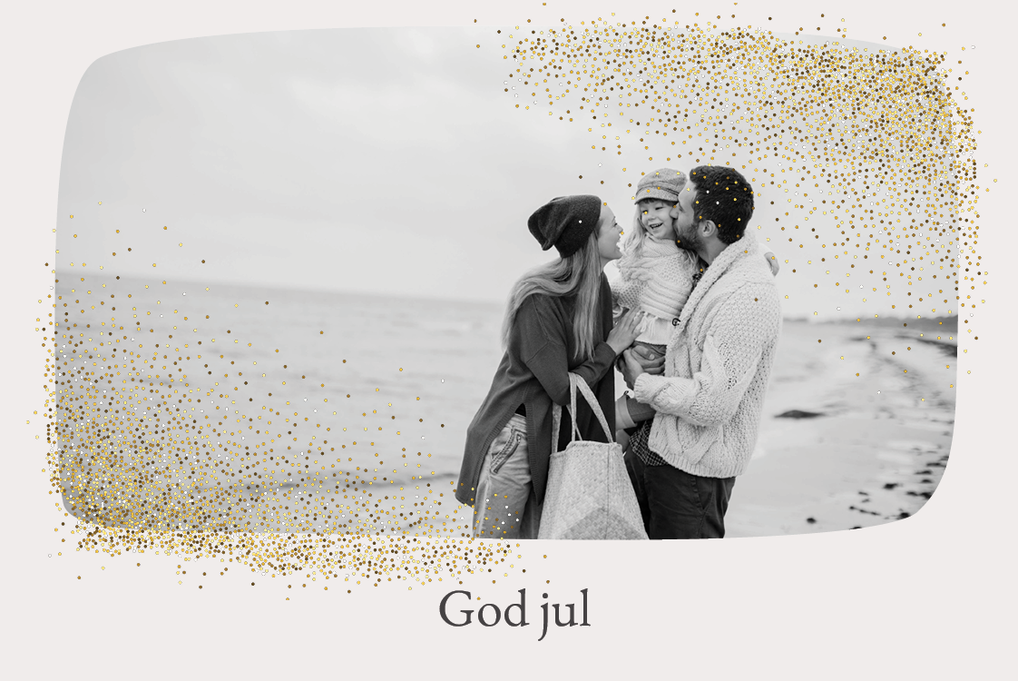 Kort — Prikket gulddekor