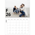 Fotokalender A4 dobbelt (30 x 40 cm) — Bogstav og tal [Februar]