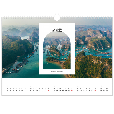 A3 Foto Kalender — Den åbne bue [Marts]