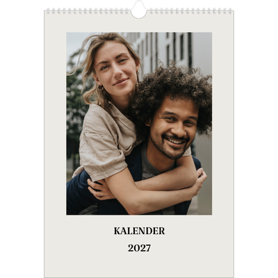 Årskalender A3 — Simpelt og moderne [kalender forside]