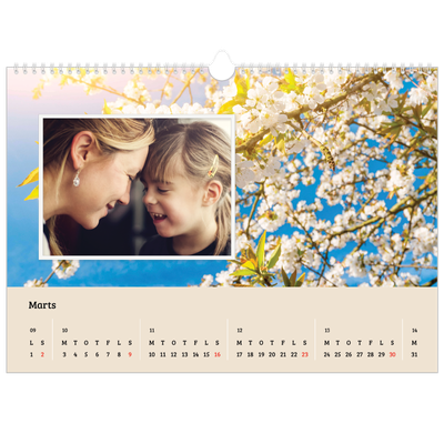 A3 Foto Kalender — Fire årstider [Marts]