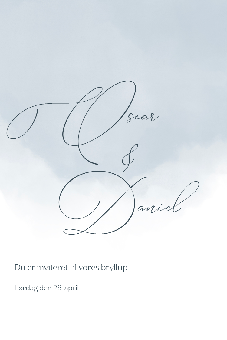 Invitationer — Abstrakt akvarel