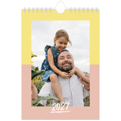 A5 Foto Kalender — Farverig kalender [kalender forside]