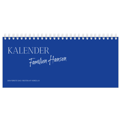 Bordkalendere — Klassisk kobolt [kalender forside]