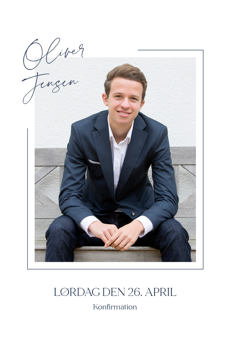 Invitationer — Minimalistisk ramme