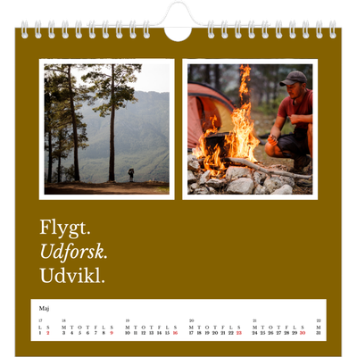 Årskalender kvadratisk — Redaktionel Jord [Maj]