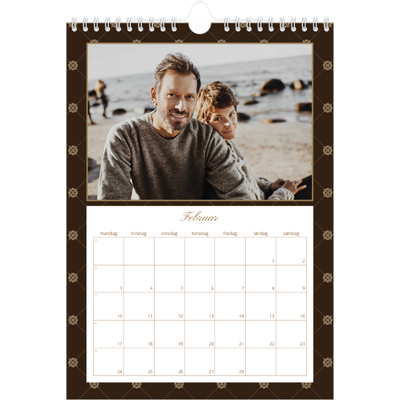Fotokalender A4 (20 x 30 cm) — Vintage monokrom [Februar]