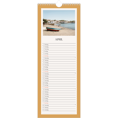 Køkkenkalender  — Klassiske farver [April]