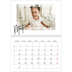 Fotokalender A4 dobbelt (30 x 40 cm) — Transperant ramme [Marts]