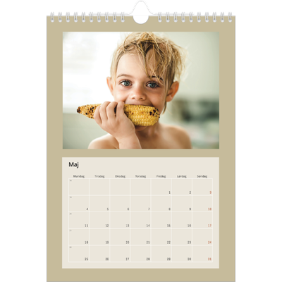 Fotokalender A4 (20 x 30 cm) — Jordfarver [kalender forside]