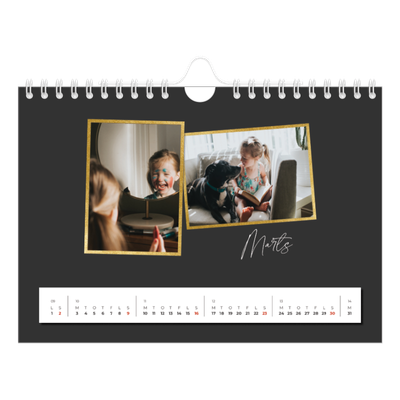 A5 Foto Kalender — Gode minder [Marts]