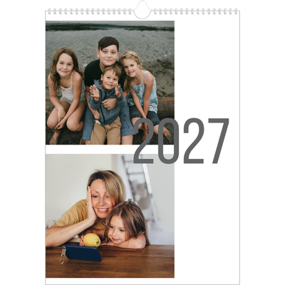Årskalender A3 — Måneder i tal [kalender forside]