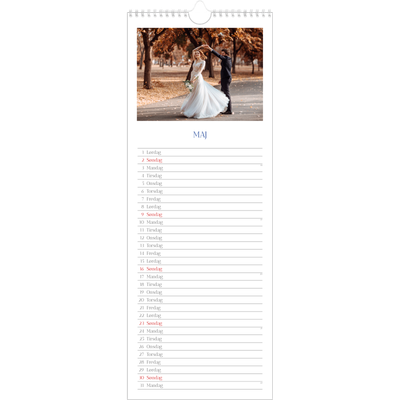 Køkkenkalender  — Klassisk kobolt [Maj]