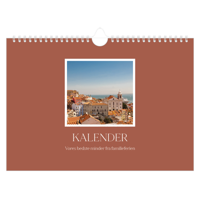 Fotokalender A4 — Klassiske farver [kalender forside]