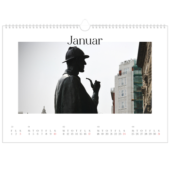 A3 Landskab Fotokalender — Min rejseskildring